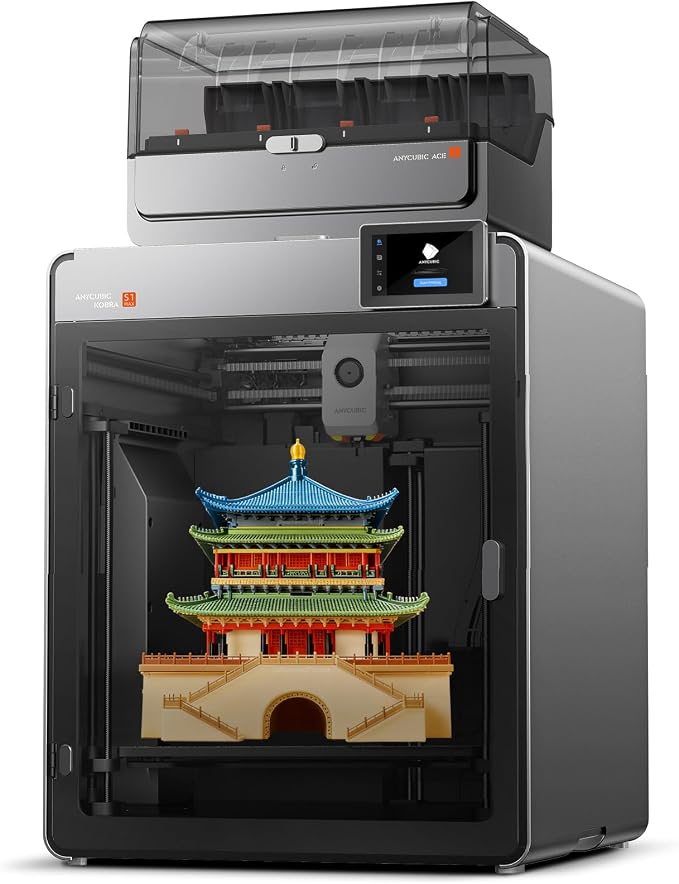 Anycubic Kobra S1 Max Combo 3D Printer, Large Build Size 350x350x350 mm³