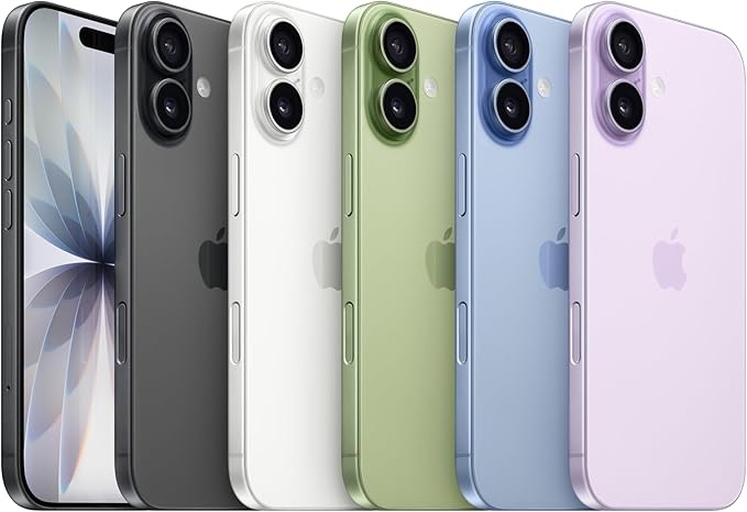 Apple iPhone 17 256 GB: 6.3-inch Display with ProMotion, A19 Chip, Center Stage Front Camera for Smarter Group Selfies, Improved Scratch Resistance, All-Day Battery Life; White