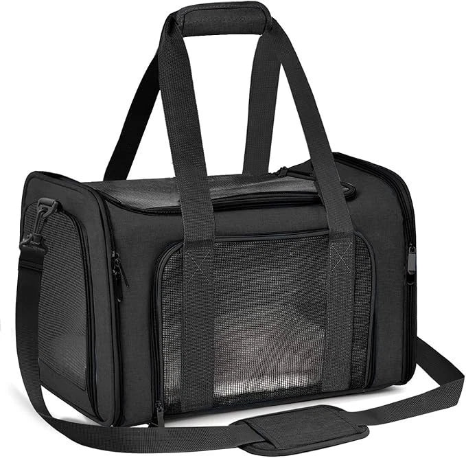 Medium Soft Pet Carrier Bag for Cats & Small Dogs – Foldable Travel Carrier