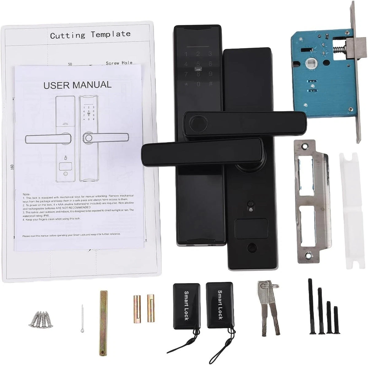 Tuya Smart Door Lock – Fingerprint &amp; Keypad Electronic Deadbolt