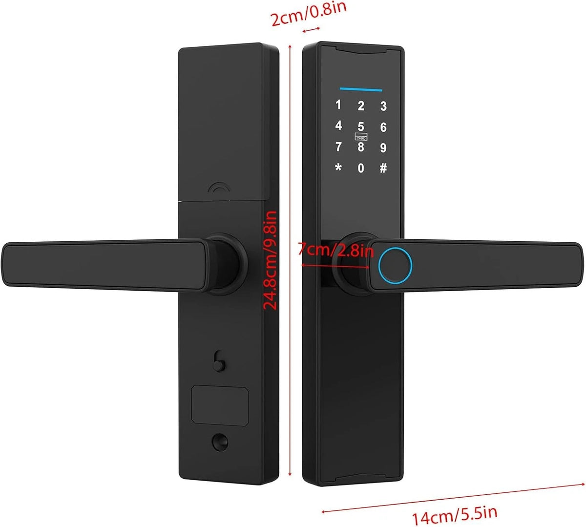 Tuya Smart Door Lock – Fingerprint &amp; Keypad Electronic Deadbolt