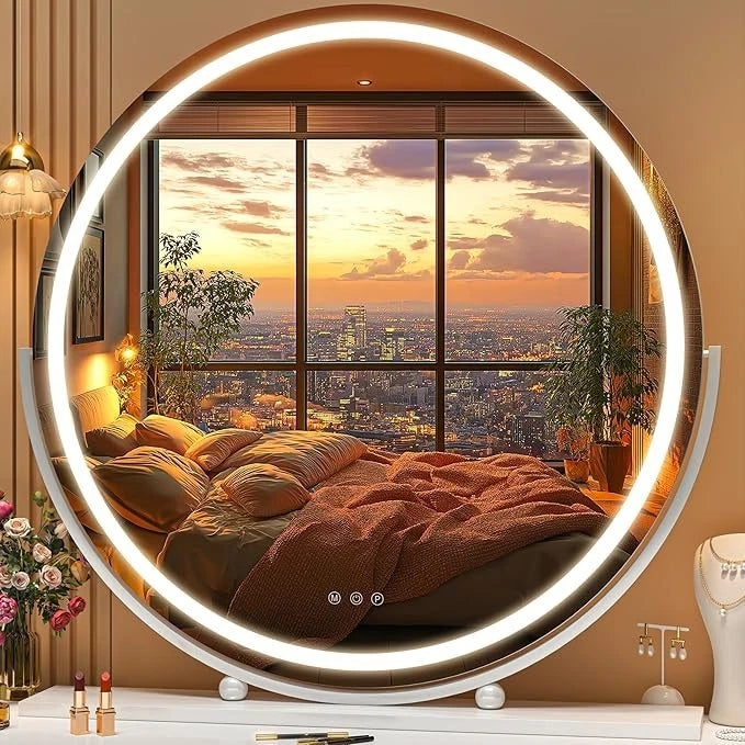 Hollywood Vanity Mirror with LED Lights – 70 × 50cm