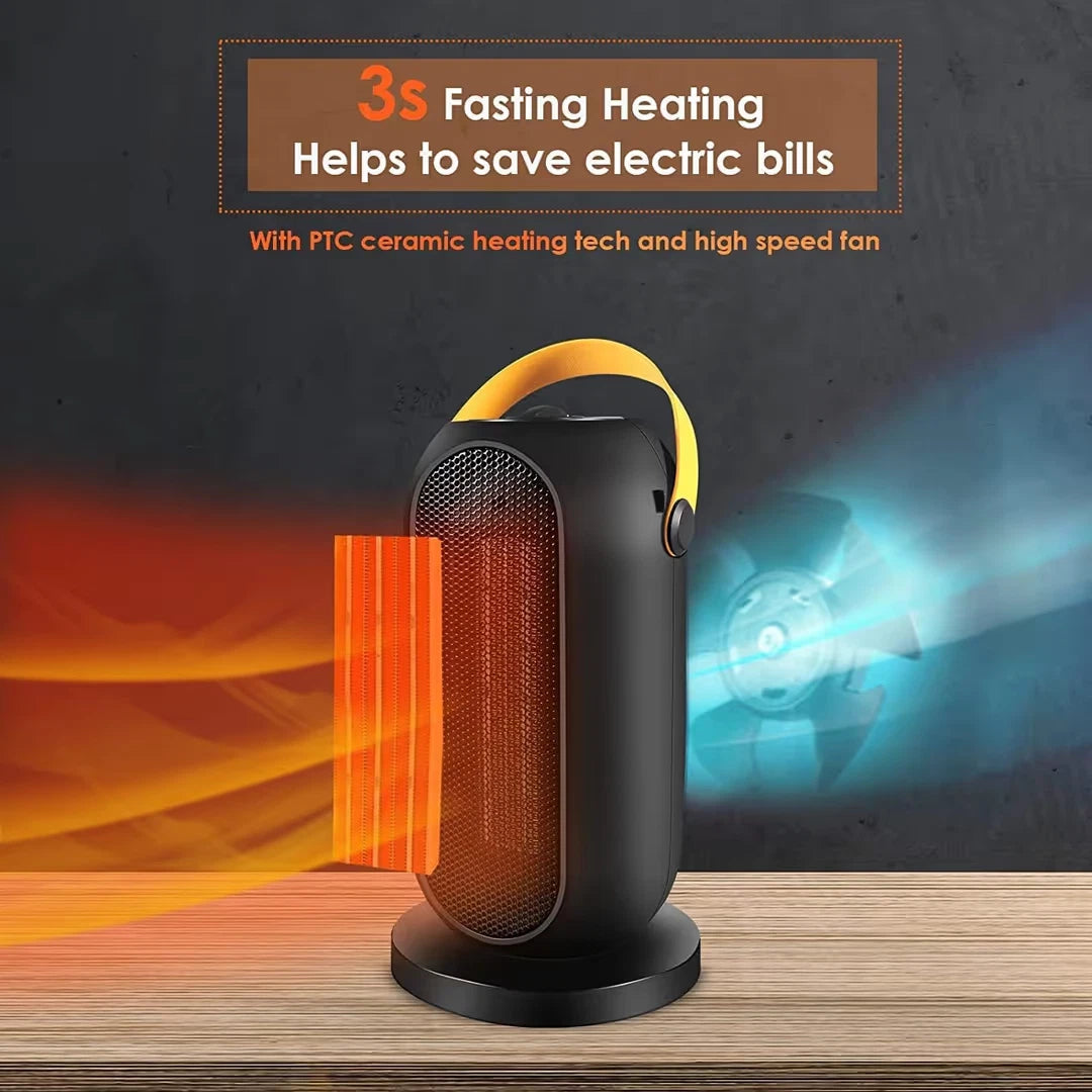 Portable Electric Fan Heater 1200W/600W – Ceramic PTC Room Heater