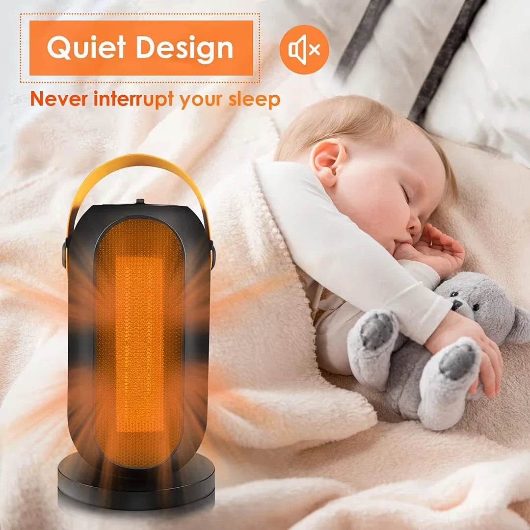 Portable Electric Fan Heater 1200W/600W – Ceramic PTC Room Heater