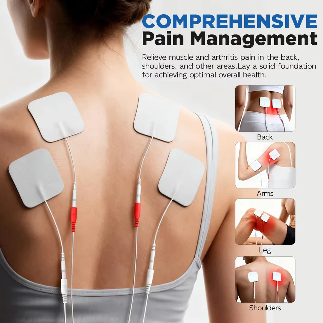 EMS TENS Foot Massager & Circulation Stimulator – 25 Modes, 99 Intensity Levels, 8 Pads & Remote