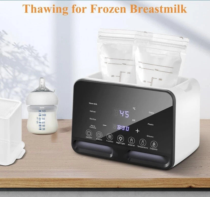 Baby Bottle Warmer Steriliser Fast Milk Bottle Warmer with LCD Display UK Plug