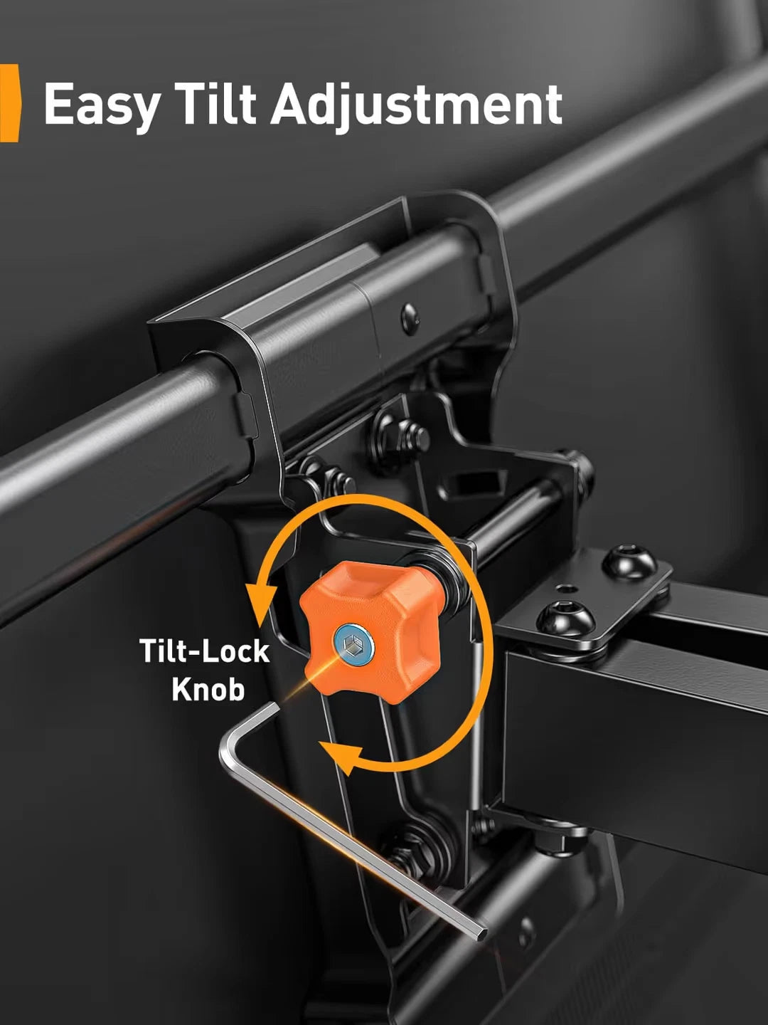 Perlegear Full Motion TV Wall Mount 42–85 Inch – Up to 60kg