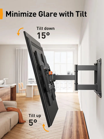 Perlegear Full Motion TV Wall Mount 42–85 Inch – Up to 60kg